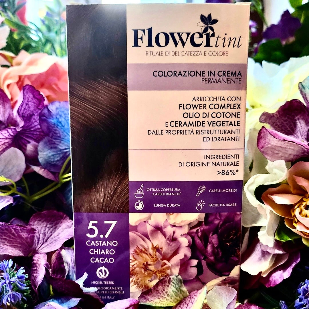 Flowertint-Crema colorante permanente-Castano ChIaro cacao