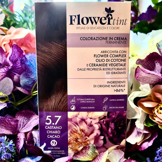 Flowertint-Crema colorante permanente-Castano ChIaro cacao