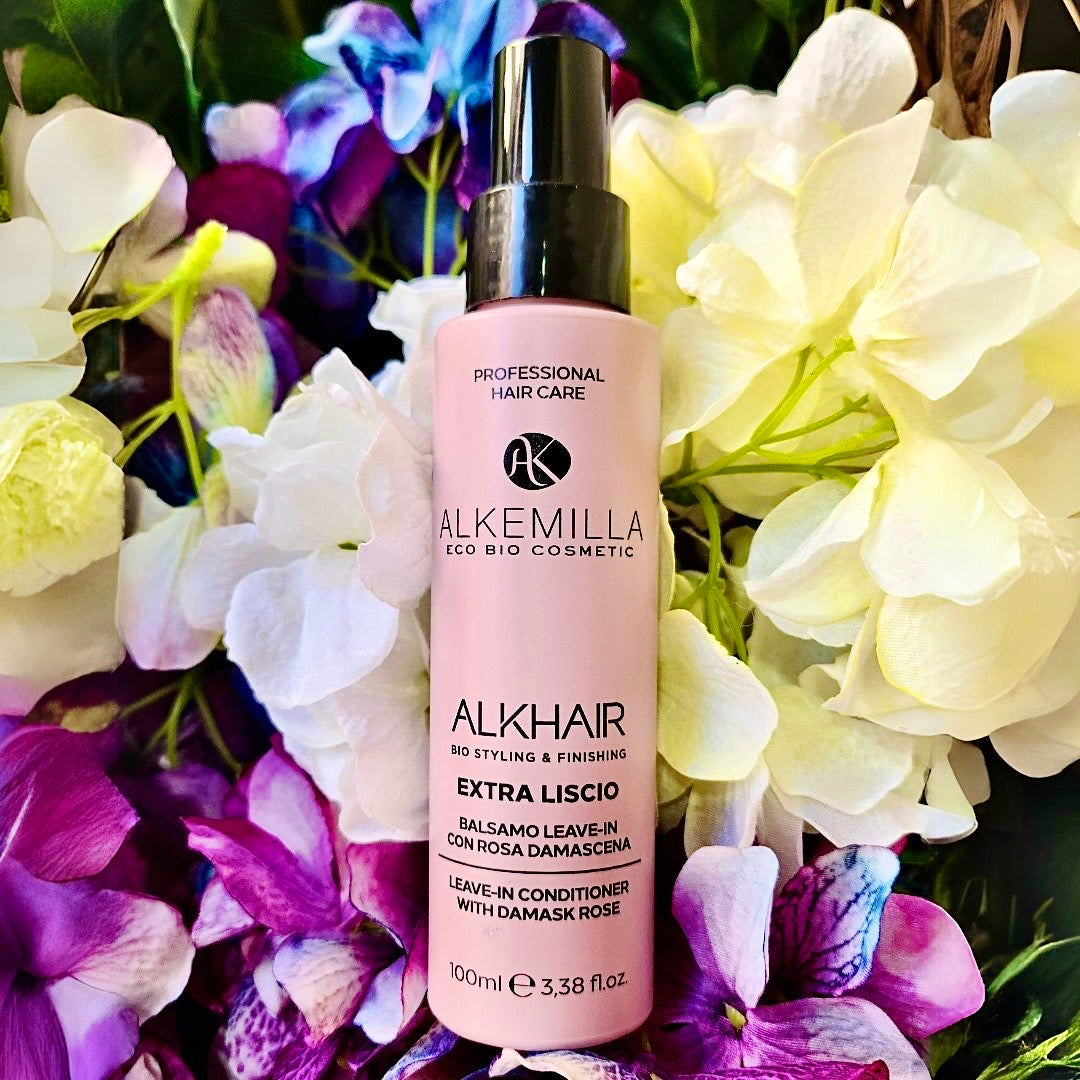 Alkemilla-Balsamo Leave-in Extra Liscio con Rosa Damascena -
