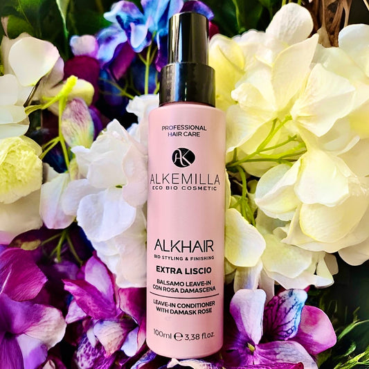 Alkemilla-Balsamo Leave-in Extra Liscio con Rosa Damascena -