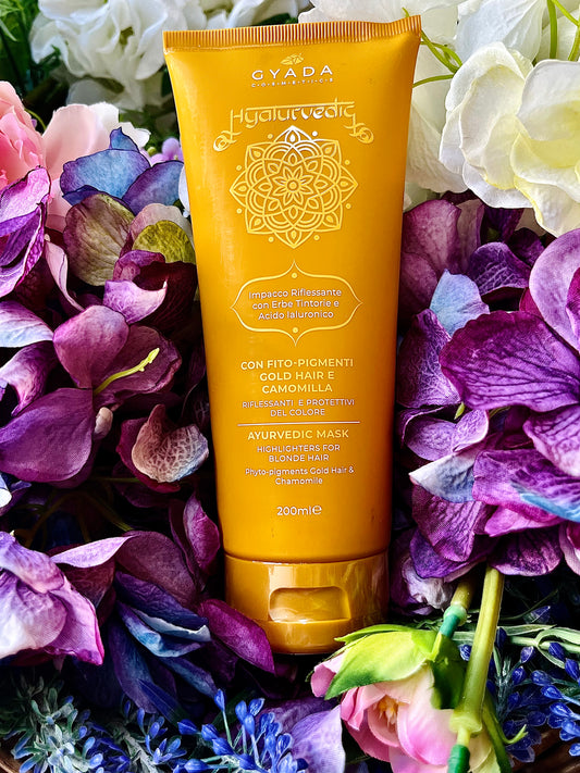 Gyada Cosmetics- Hyalurvedic - Impacco Ayurvedico riflessante capelli biondi