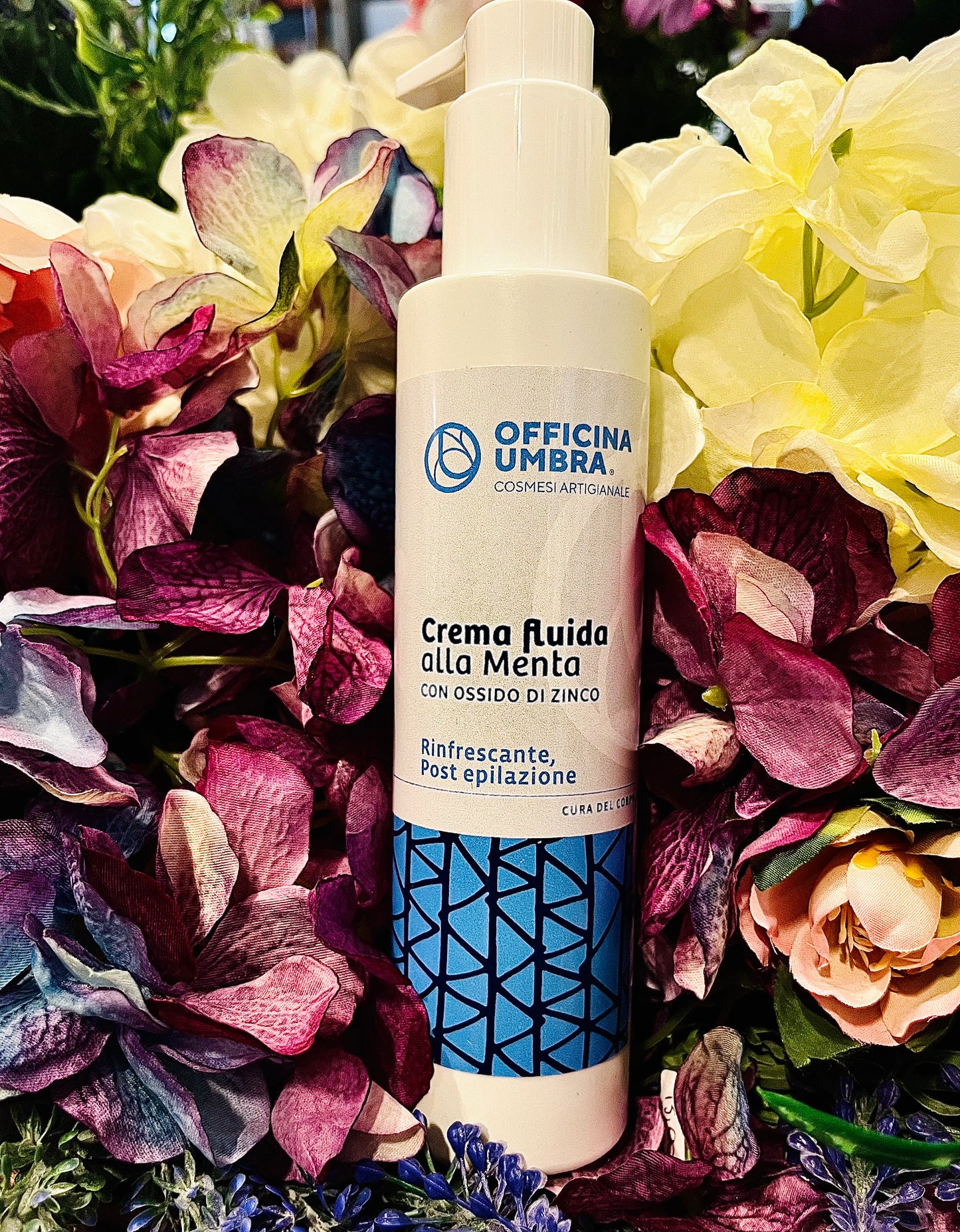 Officina Umbra- Crema fluida riinfrescante  alla menta