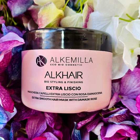 Alkemilla-Maschera Capelli Extra Liscio con Rosa Damascena
