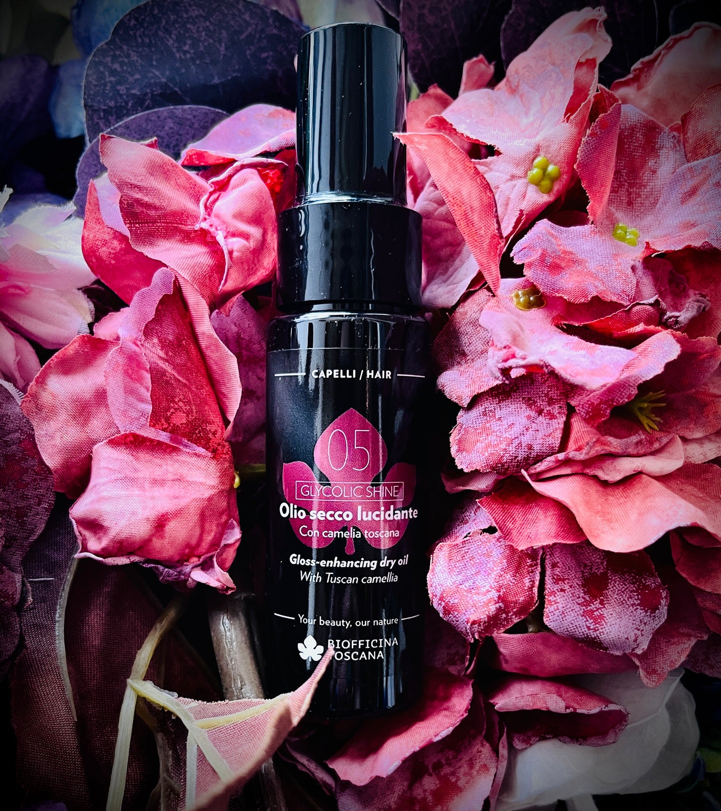 Biofficina Toscana-Olio secco lucidante-Glycolic shine