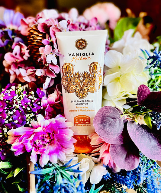 Helan Cosmesi-Vaniglia Kashmir Schiuma da Bagno Aromatica