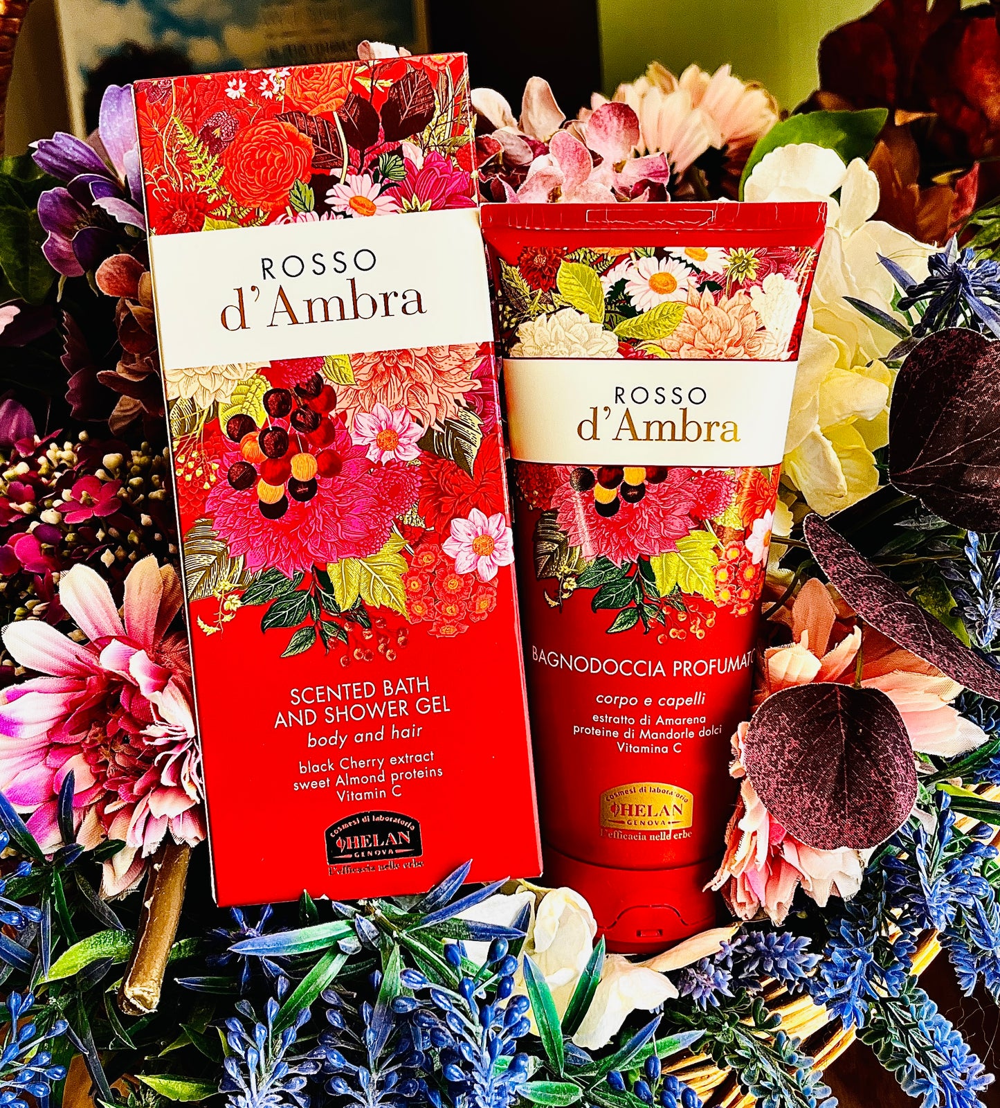 Helan Cosmesi-Rosso d'Ambra Bagnodoccia Profumato