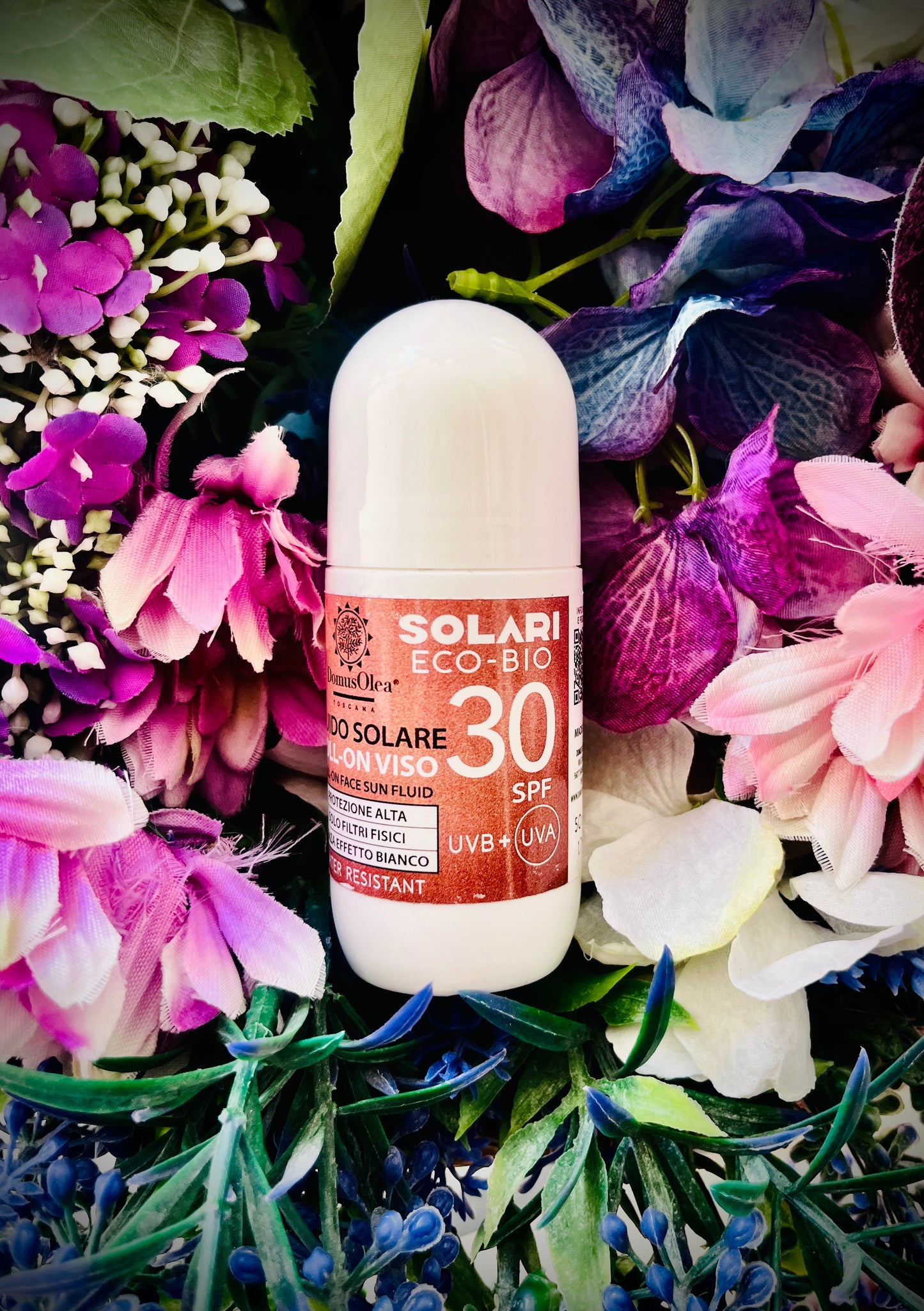 Domus Olea Toscana-FLUIDO SOLARE ROLL-ON VISO SPF 30