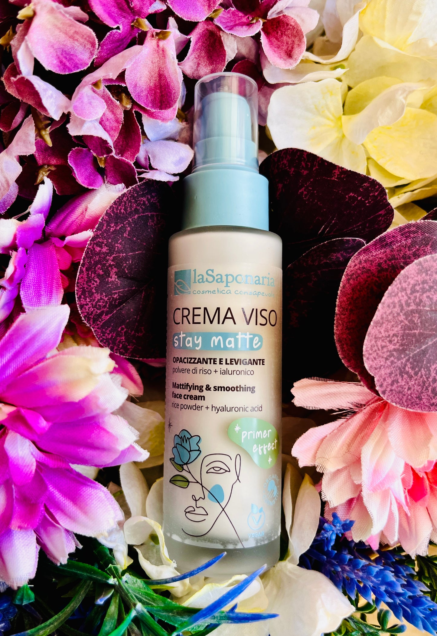 La Saponaria- Crema viso opacizzante Stay matte