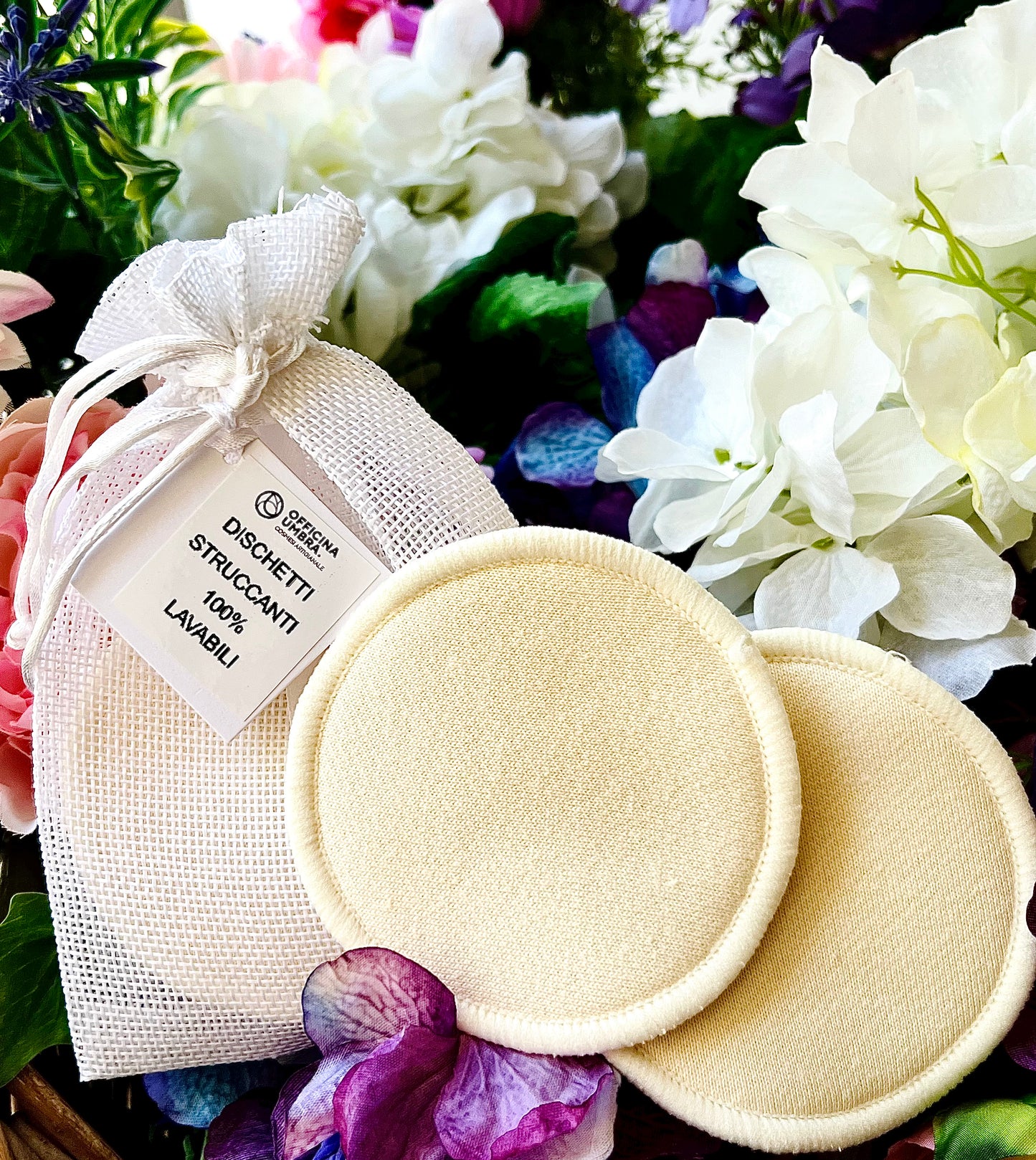 Officina Umbra-Dischetti struccanti in cotone lavabili