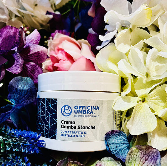 Officina Umbra-Crema gambe stanche drenante al mirtillo