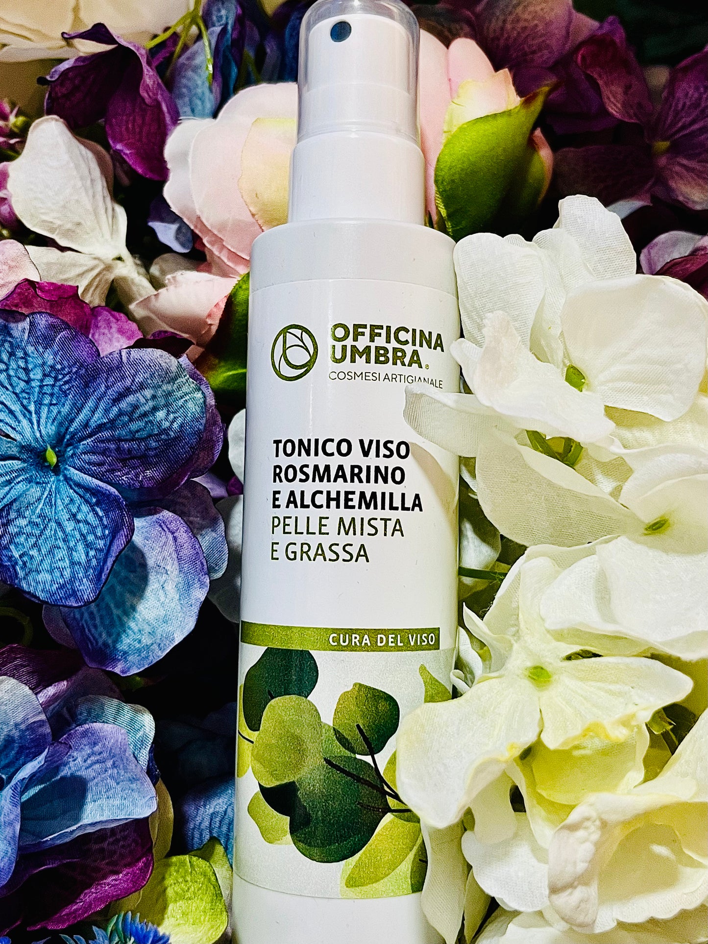 Officina Umbra-Tonico viso per pelle mista e grassa Rosmarino ed Alchemilla