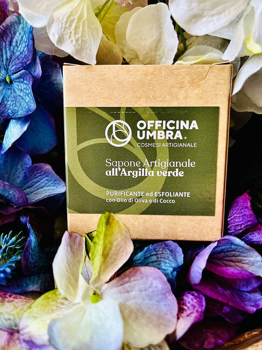 Officina Umbra-Sapone artigianale Argilla Verde