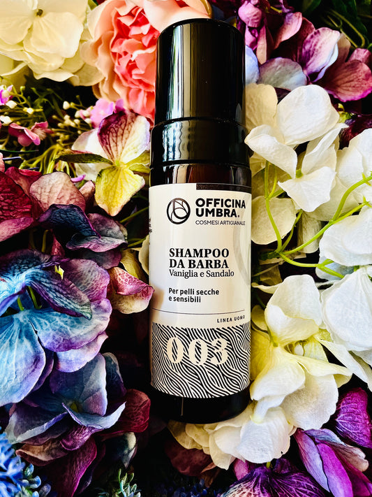 Officina Umbra-shampoo da barba vaniglia e sandalo