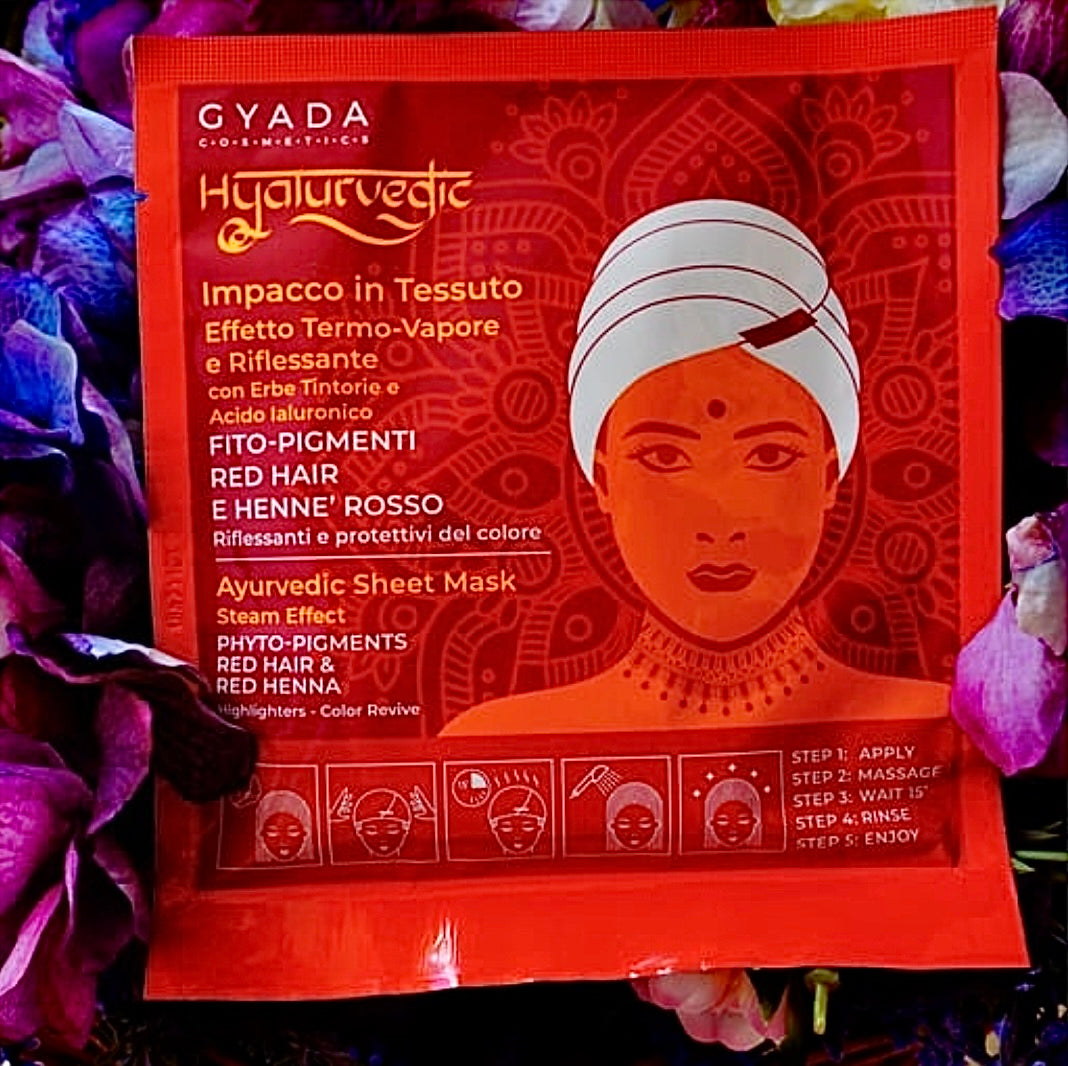 Gyada cosmetics- Hyalurvedic - Impacco Ayurvedico Riflessante per Capelli Rossi