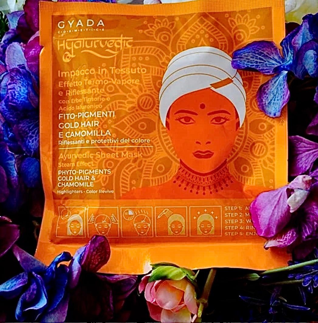 Gyada Cosmetics-Impacco Ayurvedico Riflessante per Capelli Biondi