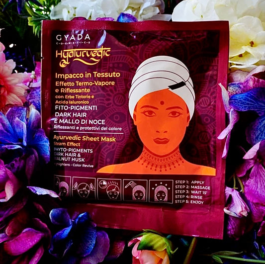 Gyada Cosmetics-Hyalurvedic - Impacco Ayurvedico Riflessante per Capelli Castani
