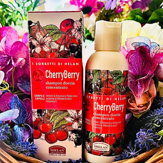 Helan Cosmesi- Sorbetti di Helan CherryBerry Shampoo Doccia Concentrato