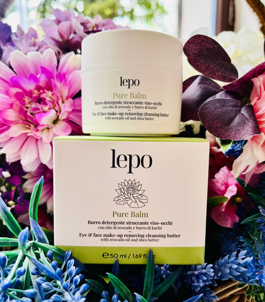 Lepo cosmetici-PURE BALM Burro detergente struccante viso-occhi con olio di avocado e burro di karité