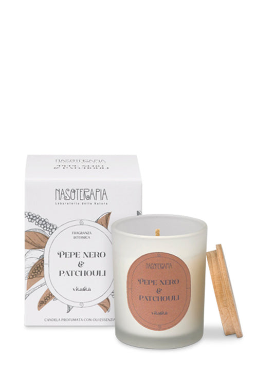 Nasoterapia-Candela profumata  Pepe Nero e Patchouly