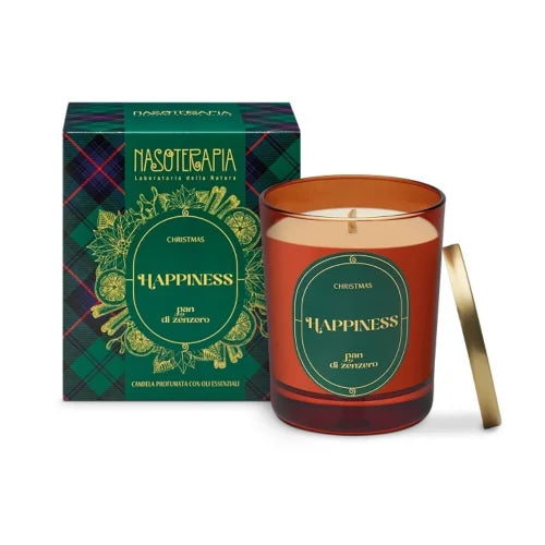 Nasoterapia-Candela Profumata Christmas Happiness Pan Di Zenzero 180g