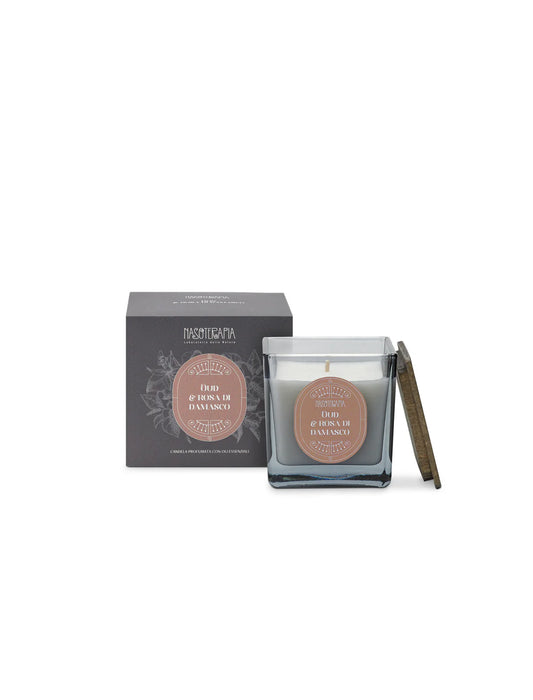 Nasoterapia-Oud e Rosa di Damasco candela profumata