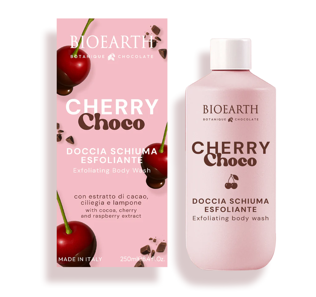 Bioearth-Doccia Schiuma Esfoliante Cherry Choco