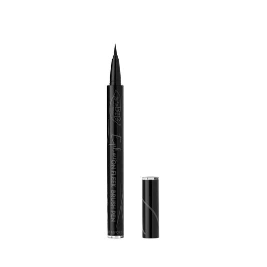 Puro Bio-eyeliner on fleek brush pen-