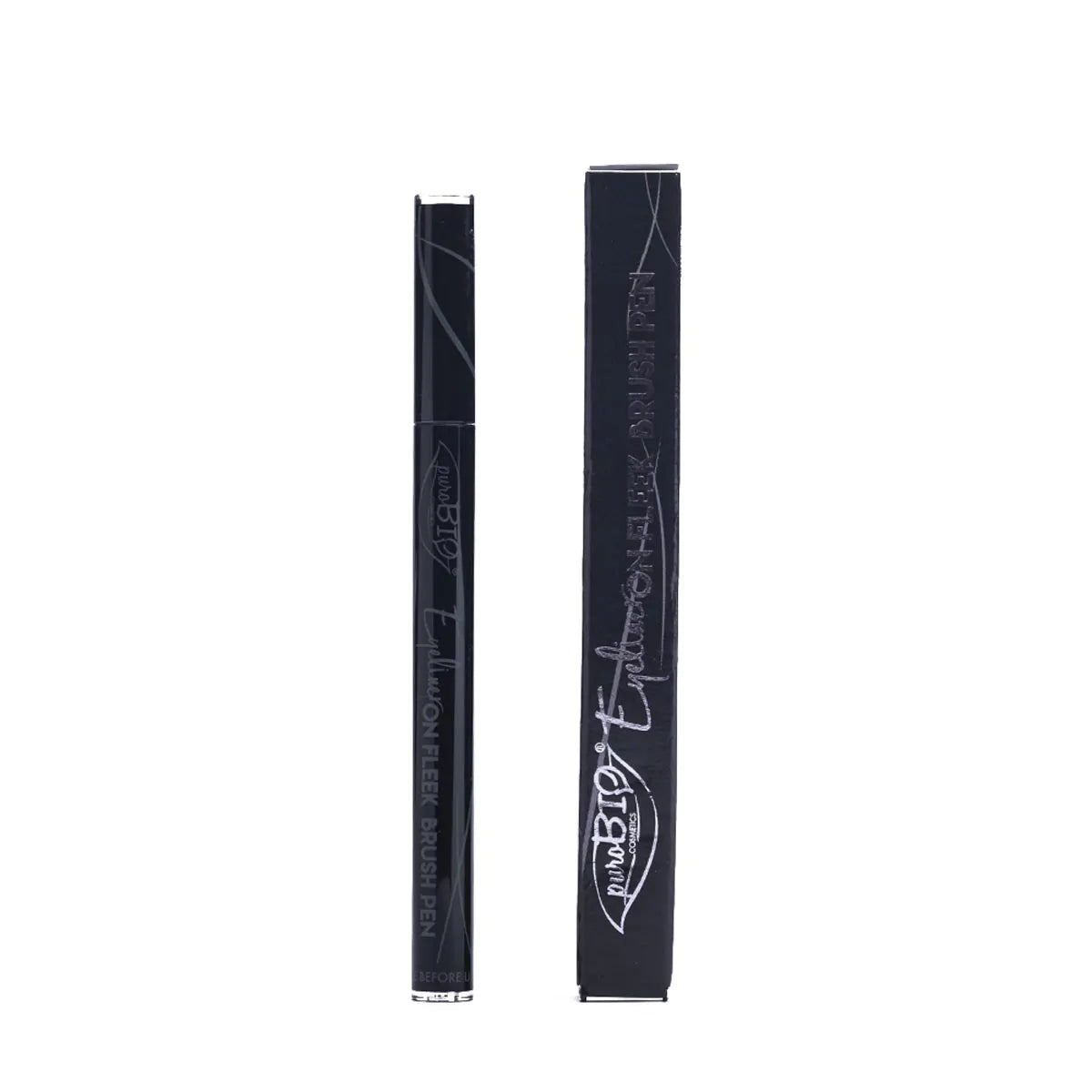 Puro Bio-eyeliner on fleek brush pen-
