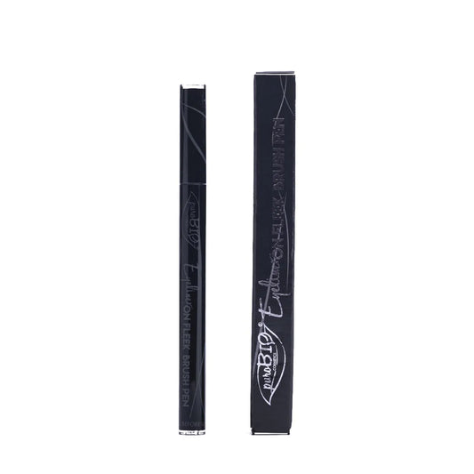 Puro Bio-eyeliner on fleek brush pen-