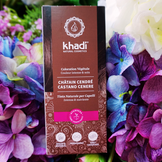 Khadi - Tinta Castano Cenere-Tinta naturale per capelli