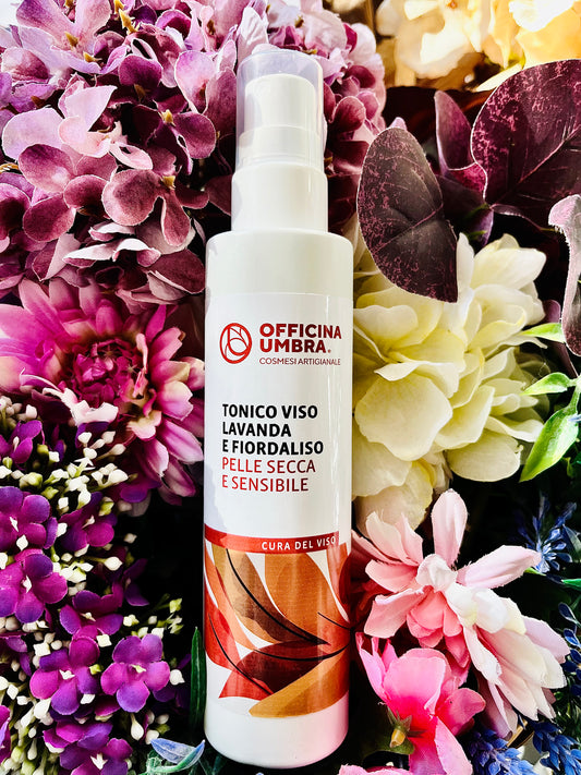 Officina Umbra-Tonico viso per pelle secca e sensibile Lavanda e Fiordaliso