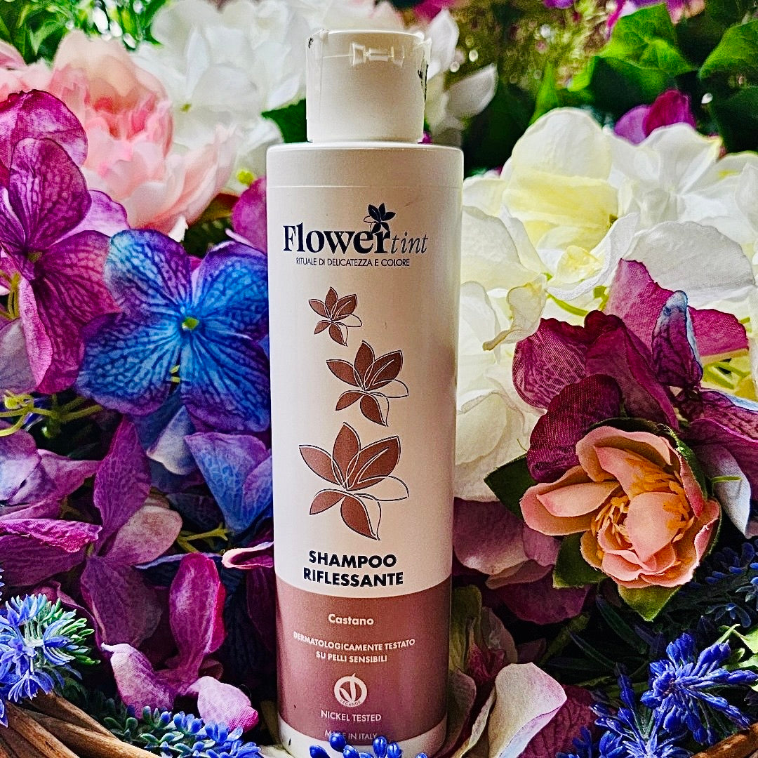 Flowertint-Shampoo riflessante castano