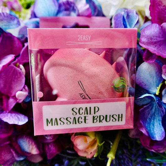 SPAZZOLA CIRCOLARE ROSA PER MASSAGGIO DEL CUOIO CAPELLUTO IN PAGLIA DI GRANO
