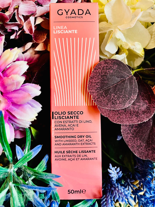 Gyada Cosmetics-Olio secco lisciante-linea lisciante