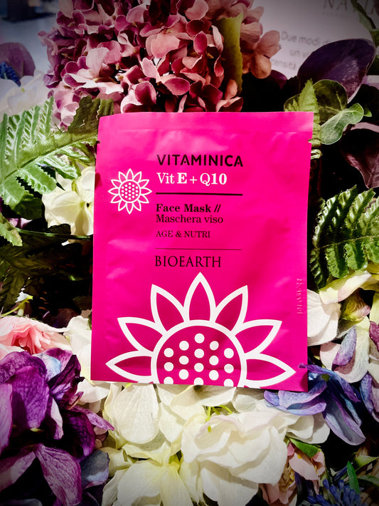Bioearth-VIT E + Q10 Maschera viso