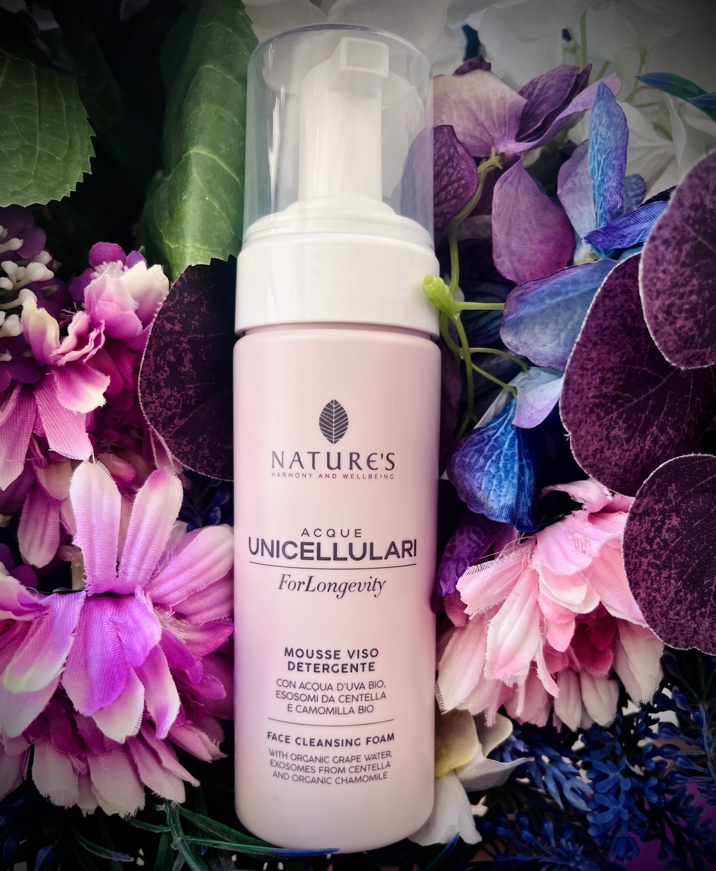 Nature's-Acque unicellulari for longevity-Mousse Viso Detergente