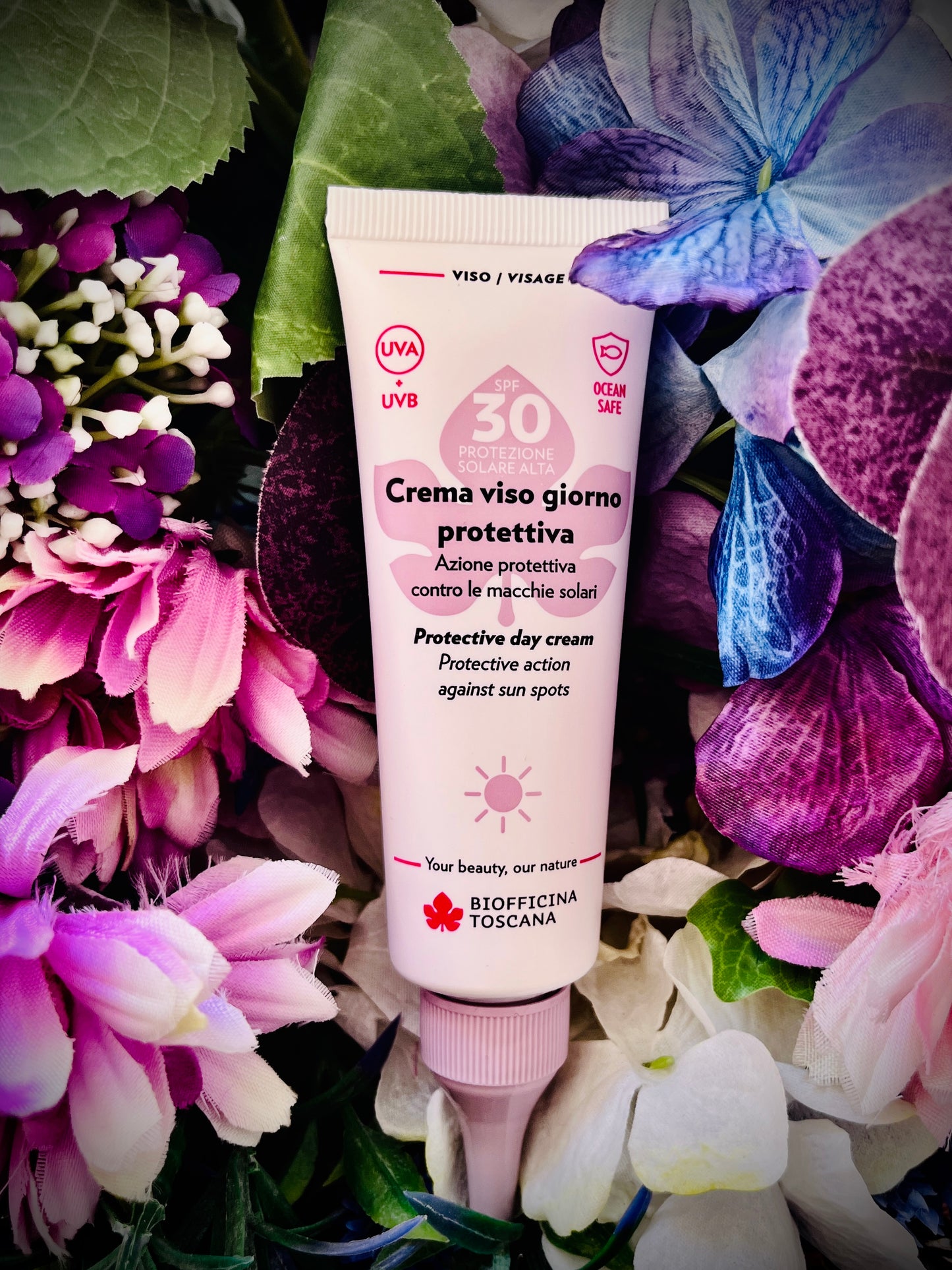 Biofficina Toscana-Crema viso giorno protettiva SPF30