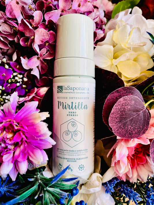 La Saponaria-Mousse detergente viso Mirtilla