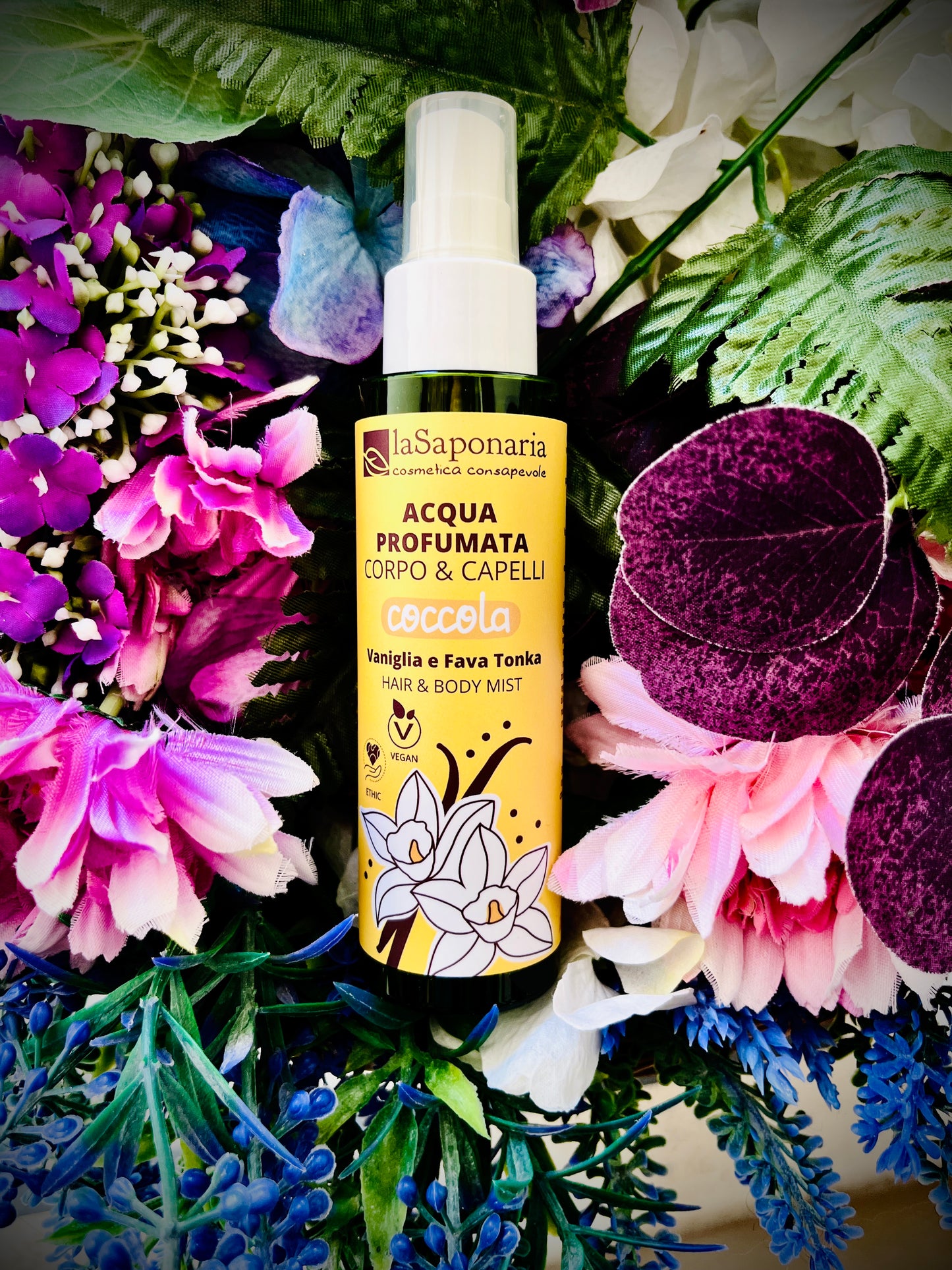 La Saponaria-Coccola - Acqua profumata corpo e capelli