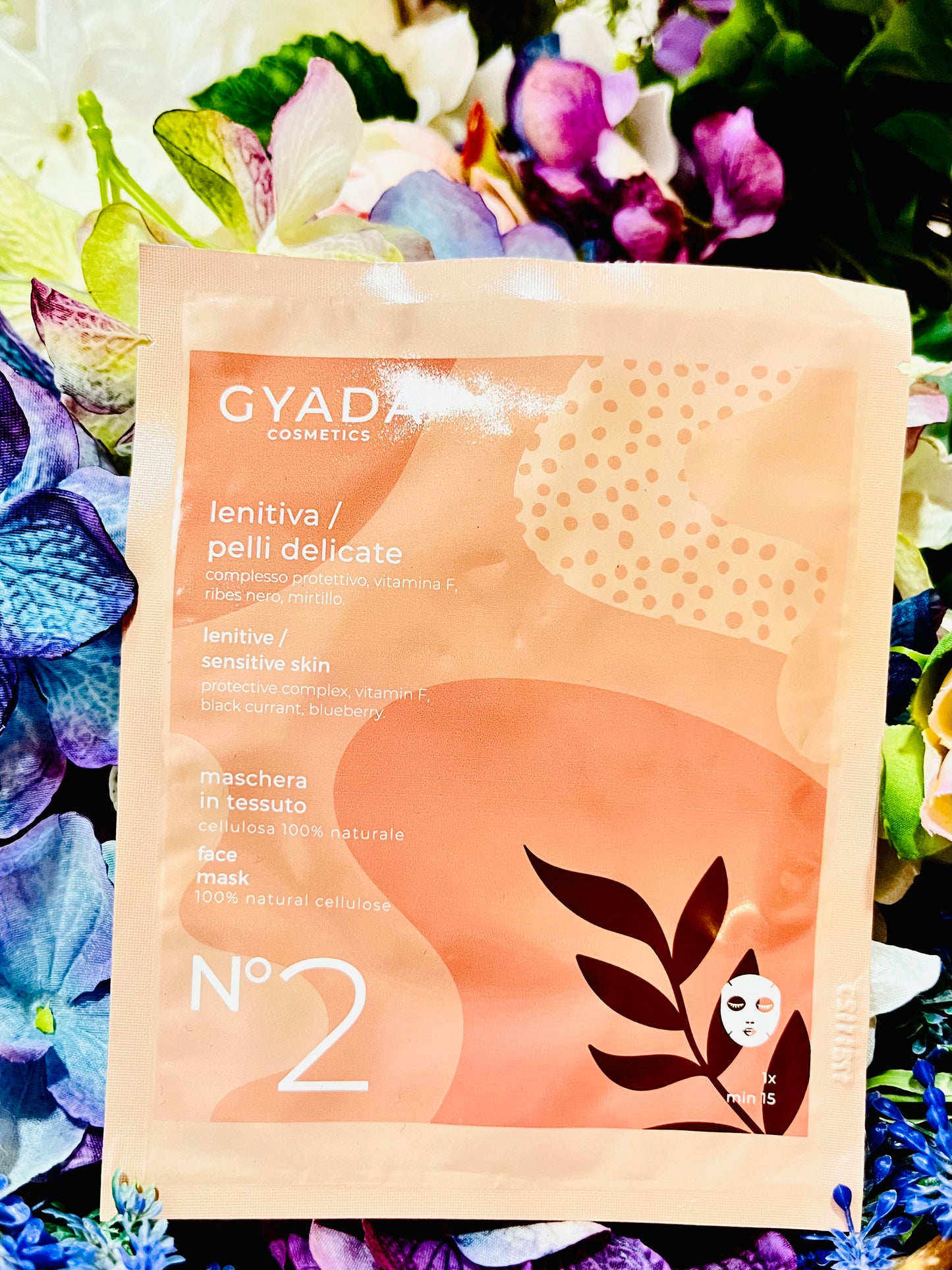 Gyada Cosmetics-Maschera in Tessuto n.2 - Lenitiva Pelli Delicate
