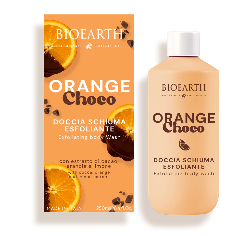 Bioearth-Doccia Schiuma Esfoliante Orange Choco
