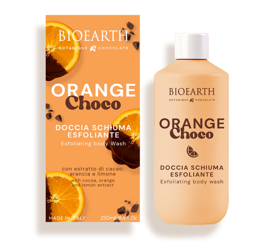 Bioearth-Doccia Schiuma Esfoliante Orange Choco