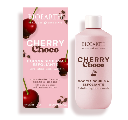 Bioearth-Doccia Schiuma Esfoliante Cherry Choco