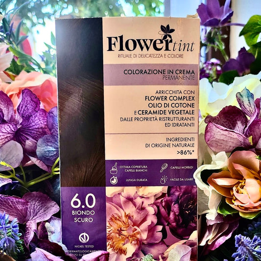 Flowertint-Colorazione in crema permanente-biondo scuro 6.0