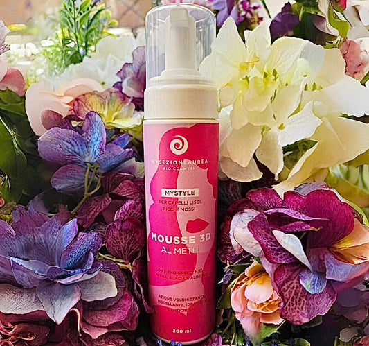 Prima mi chiamavo solo Giadina. Sono la:  MOUSSE 3D AL METHI MY STYLE con fieno greco, miele, avena, acacia e aloe bio ad azione volumizzante, modellante, idratante e anticrespo  Indicata per per capelli lisci, ricci e mossi   